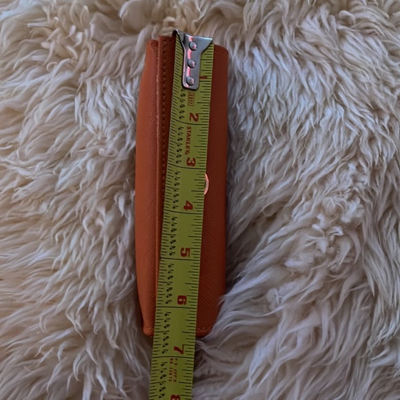 Tory Burch Orange Eyeglass Case with Gold Logo - Picture 14 of 15